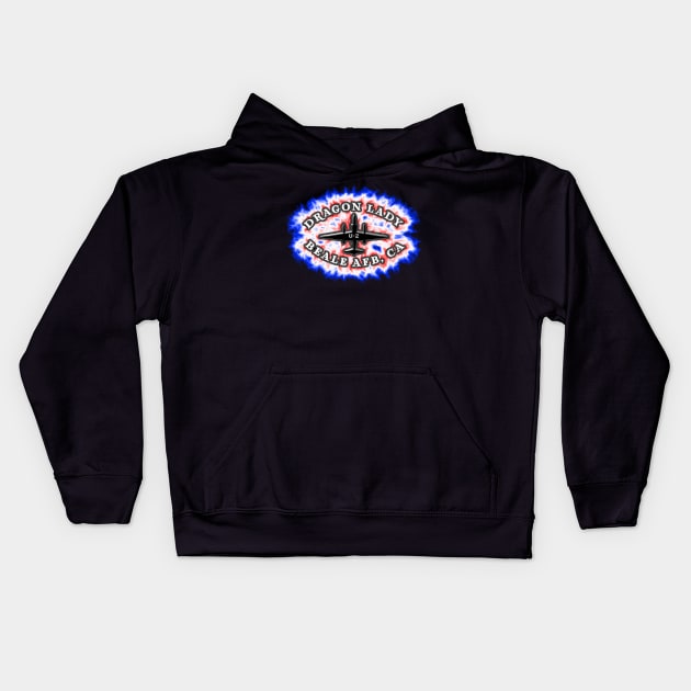 U-2 Spy Plane Kids Hoodie by DrewskiDesignz